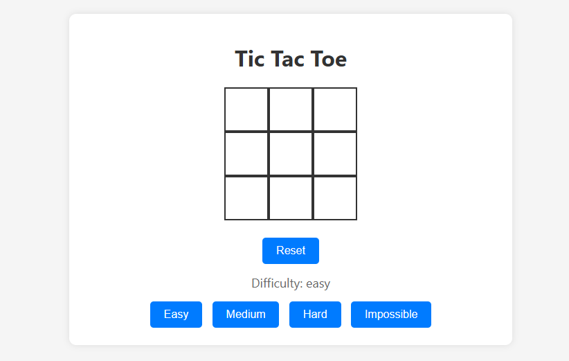 Game: Tictictoe