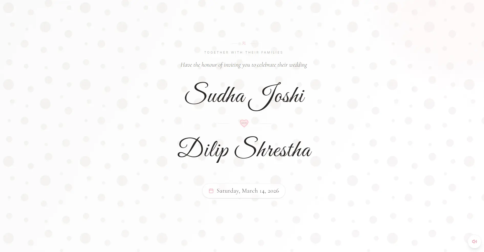 Digital Wedding Invitation